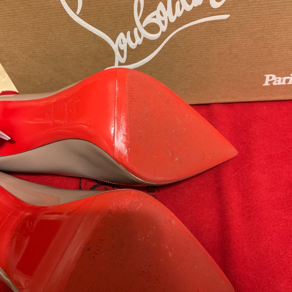 Louboutin Pigalle Follies 100mm size 40 worn ONCE - Picture 2 of 8